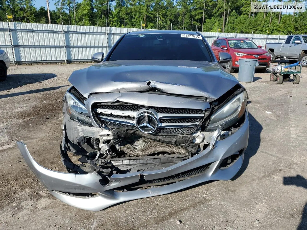 2016 Mercedes-Benz C 300 VIN: 55SWF4JB8GU100096 Lot: 68227014