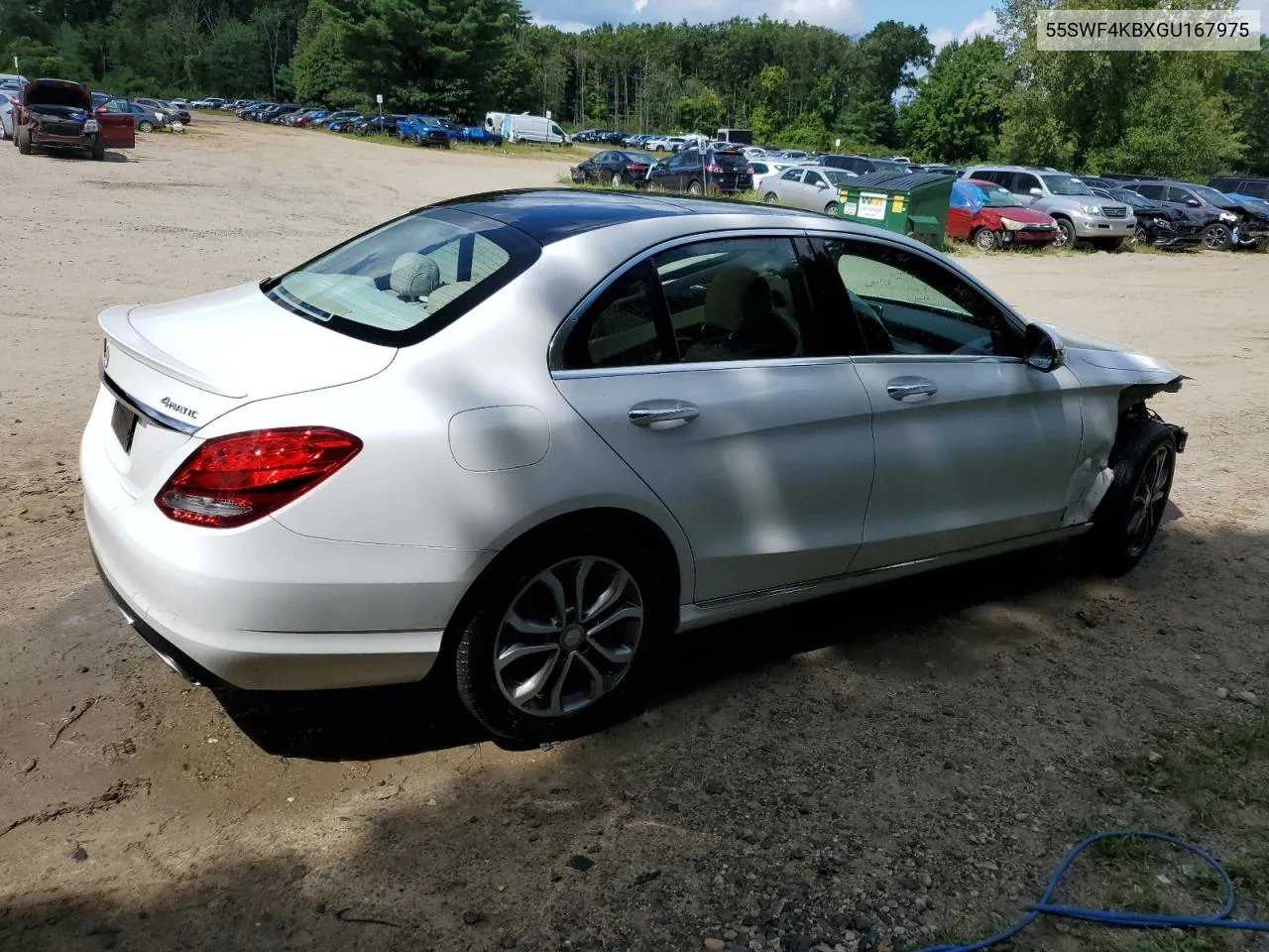 2016 Mercedes-Benz C 300 4Matic VIN: 55SWF4KBXGU167975 Lot: 68348144