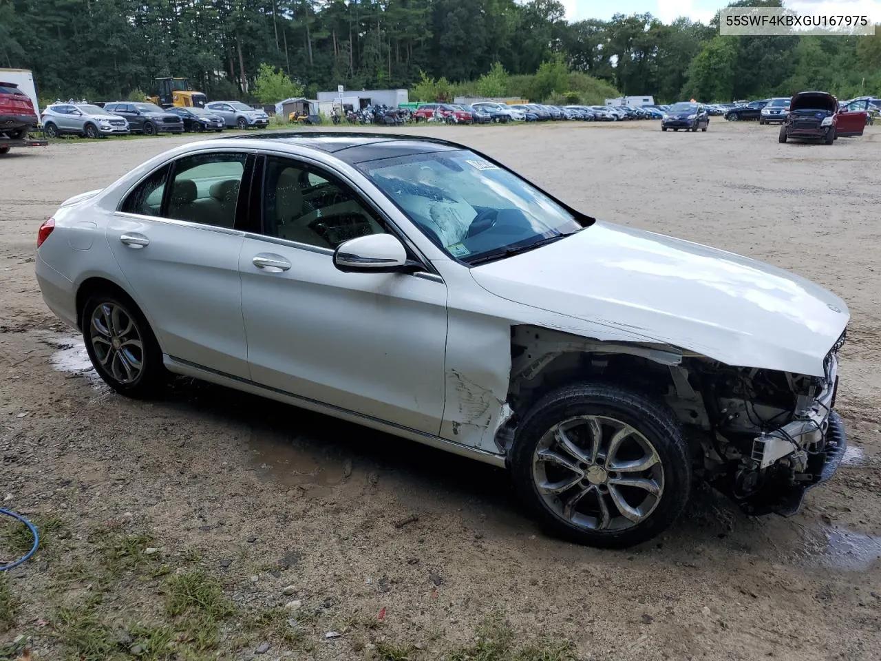 2016 Mercedes-Benz C 300 4Matic VIN: 55SWF4KBXGU167975 Lot: 68348144