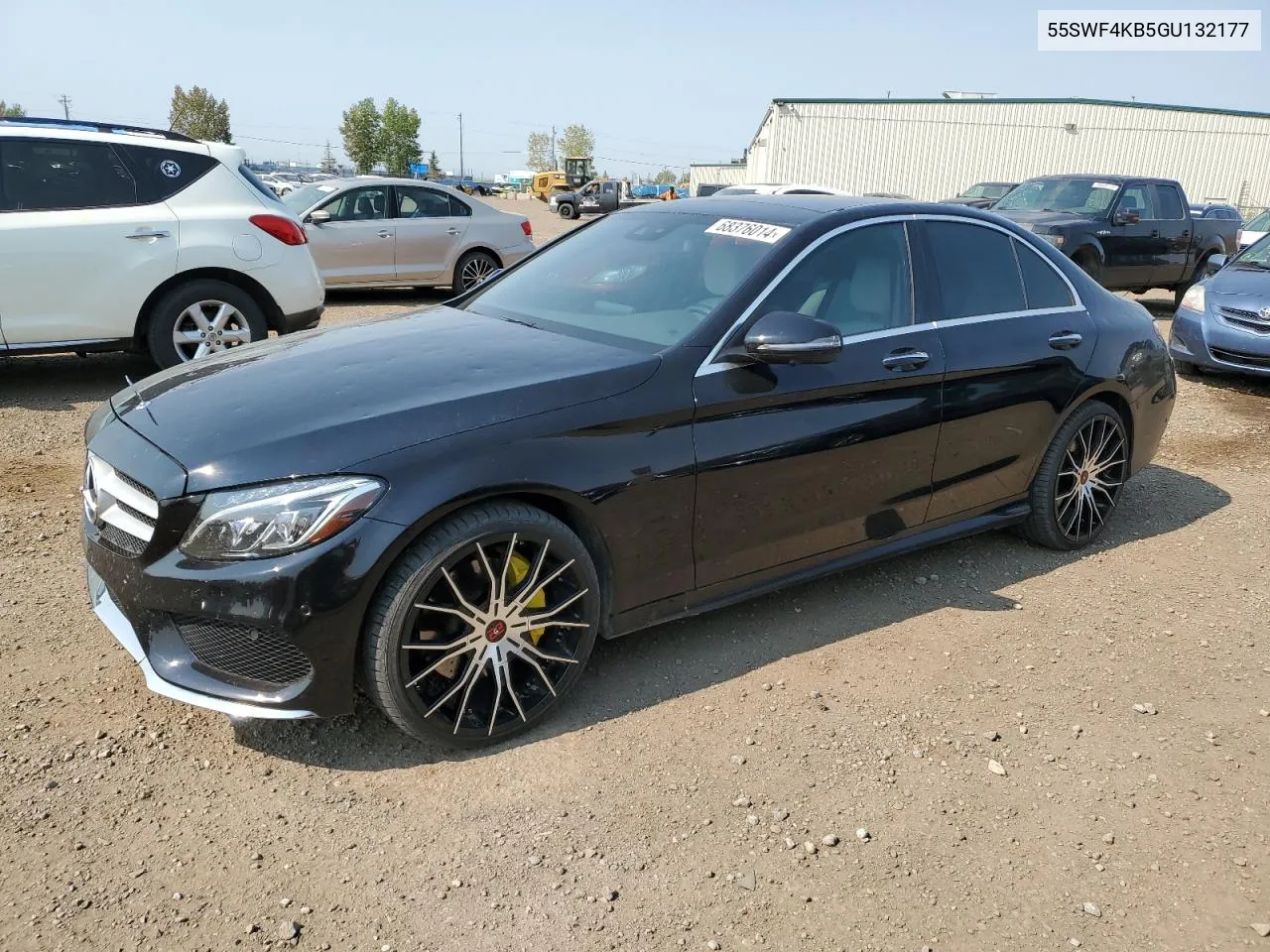 2016 Mercedes-Benz C 300 4Matic VIN: 55SWF4KB5GU132177 Lot: 68376014