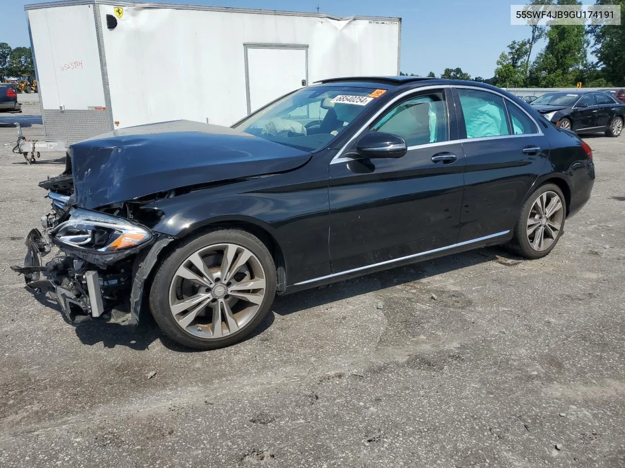 2016 Mercedes-Benz C 300 VIN: 55SWF4JB9GU174191 Lot: 68540254