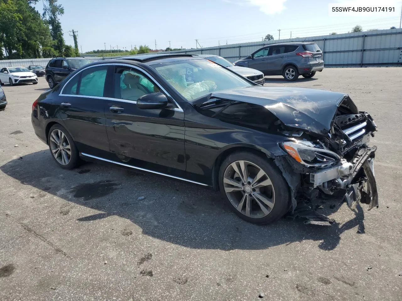 2016 Mercedes-Benz C 300 VIN: 55SWF4JB9GU174191 Lot: 68540254