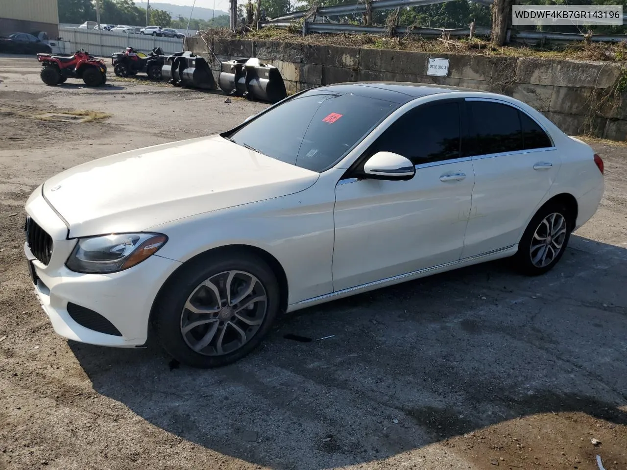 2016 Mercedes-Benz C 300 4Matic VIN: WDDWF4KB7GR143196 Lot: 68702994