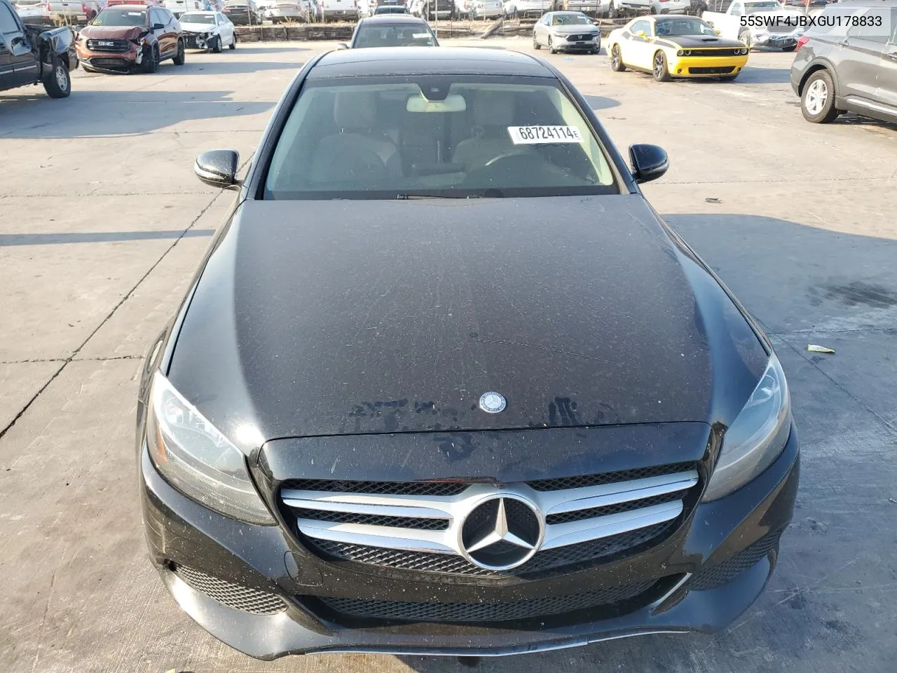 2016 Mercedes-Benz C 300 VIN: 55SWF4JBXGU178833 Lot: 68724114