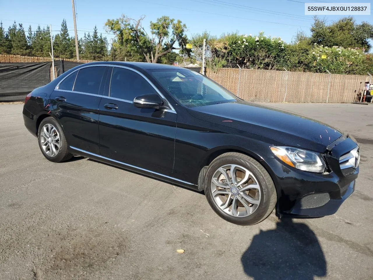 2016 Mercedes-Benz C 300 VIN: 55SWF4JBXGU128837 Lot: 69089614