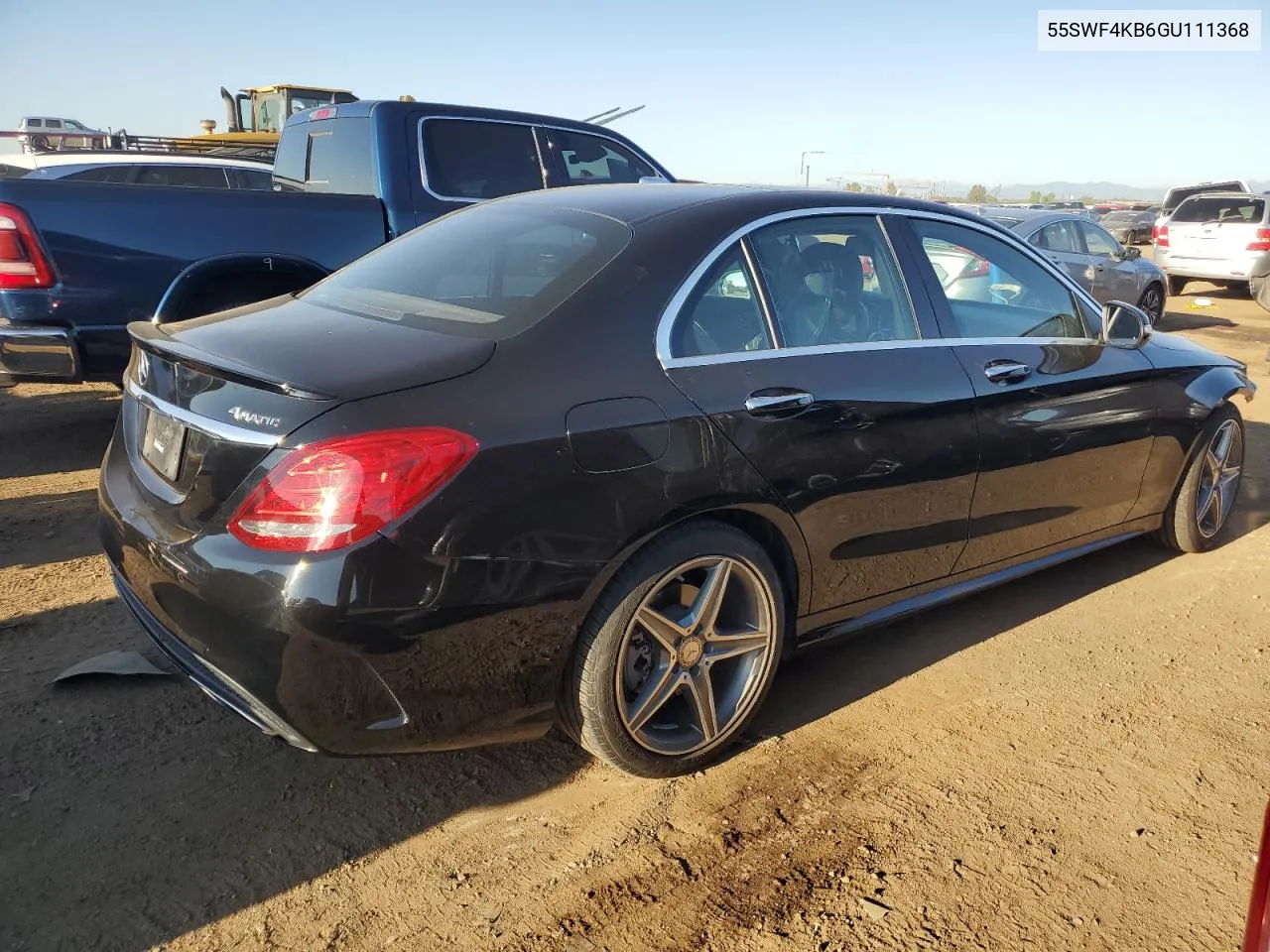 2016 Mercedes-Benz C 300 4Matic VIN: 55SWF4KB6GU111368 Lot: 69196504