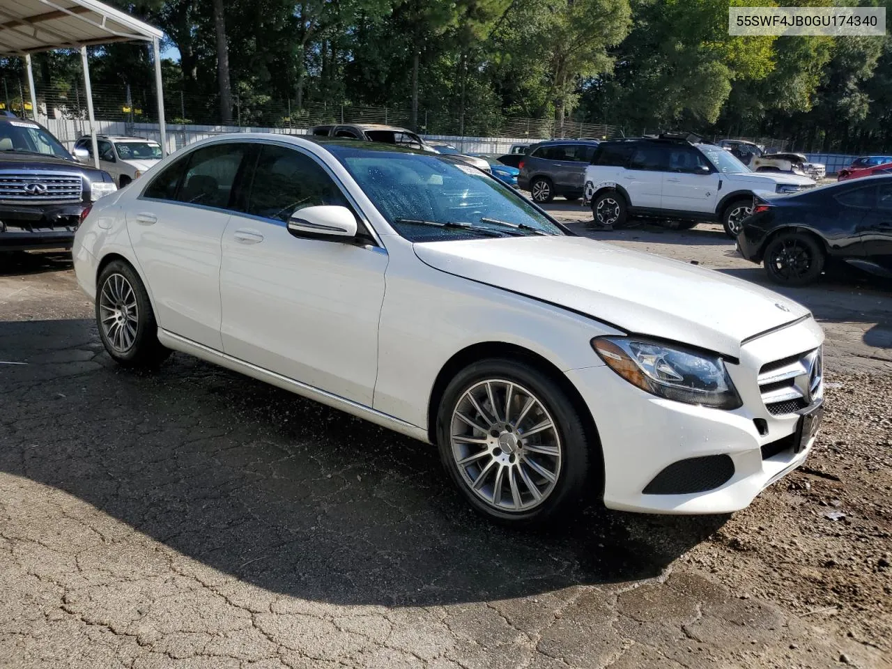 2016 Mercedes-Benz C 300 VIN: 55SWF4JB0GU174340 Lot: 69565444