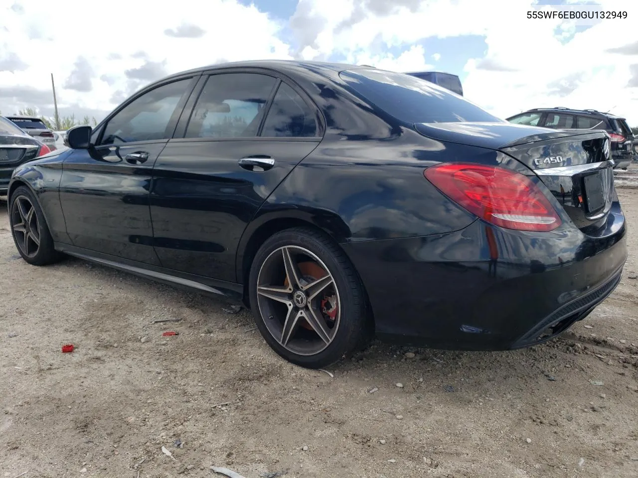 2016 Mercedes-Benz C 450 4Matic Amg VIN: 55SWF6EB0GU132949 Lot: 69778574