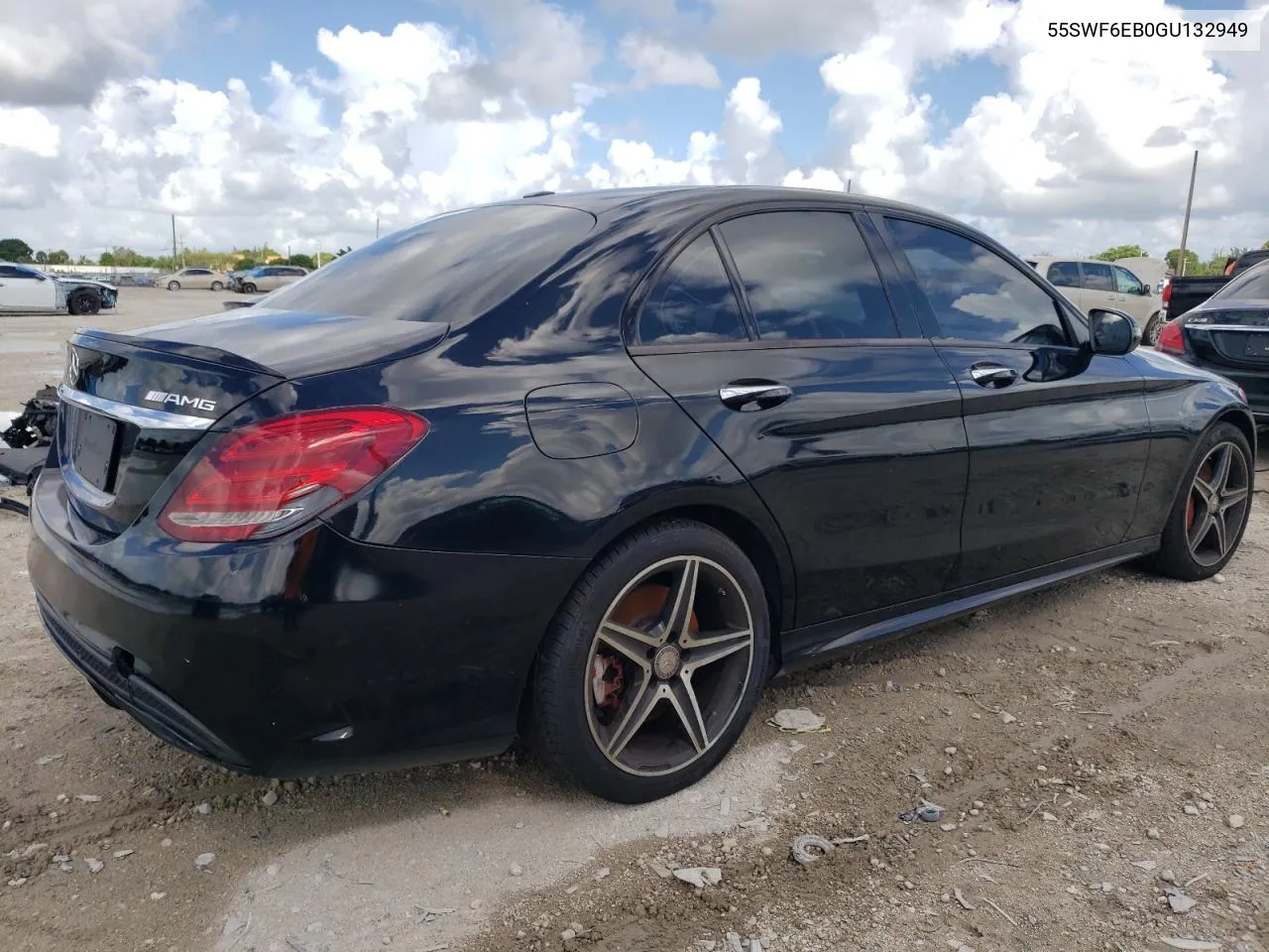 2016 Mercedes-Benz C 450 4Matic Amg VIN: 55SWF6EB0GU132949 Lot: 69778574