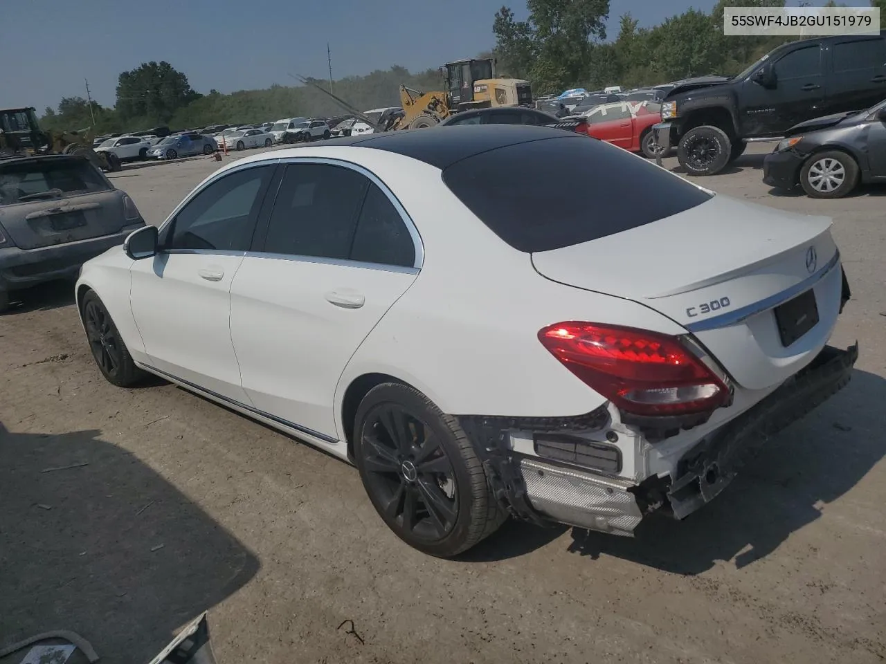 2016 Mercedes-Benz C 300 VIN: 55SWF4JB2GU151979 Lot: 70011054