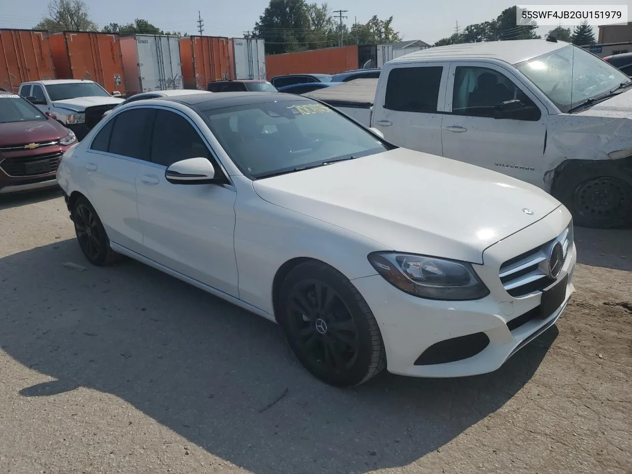 2016 Mercedes-Benz C 300 VIN: 55SWF4JB2GU151979 Lot: 70011054