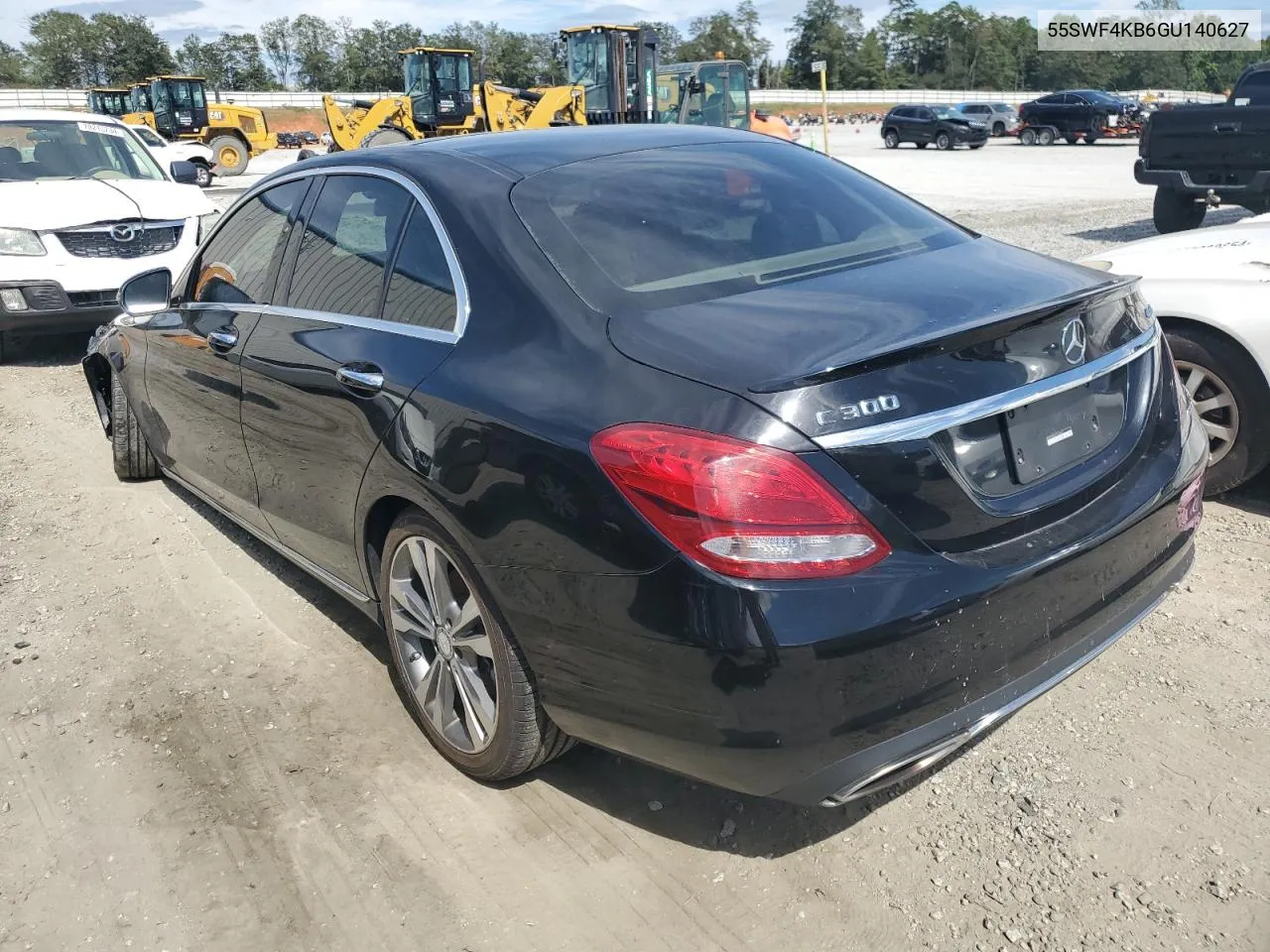 2016 Mercedes-Benz C 300 4Matic VIN: 55SWF4KB6GU140627 Lot: 70227234