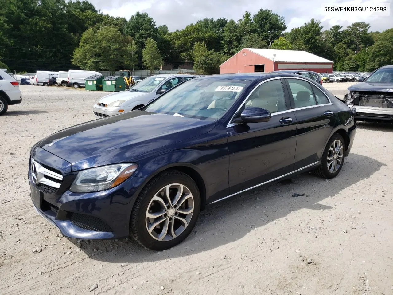 2016 Mercedes-Benz C 300 4Matic VIN: 55SWF4KB3GU124398 Lot: 70279154