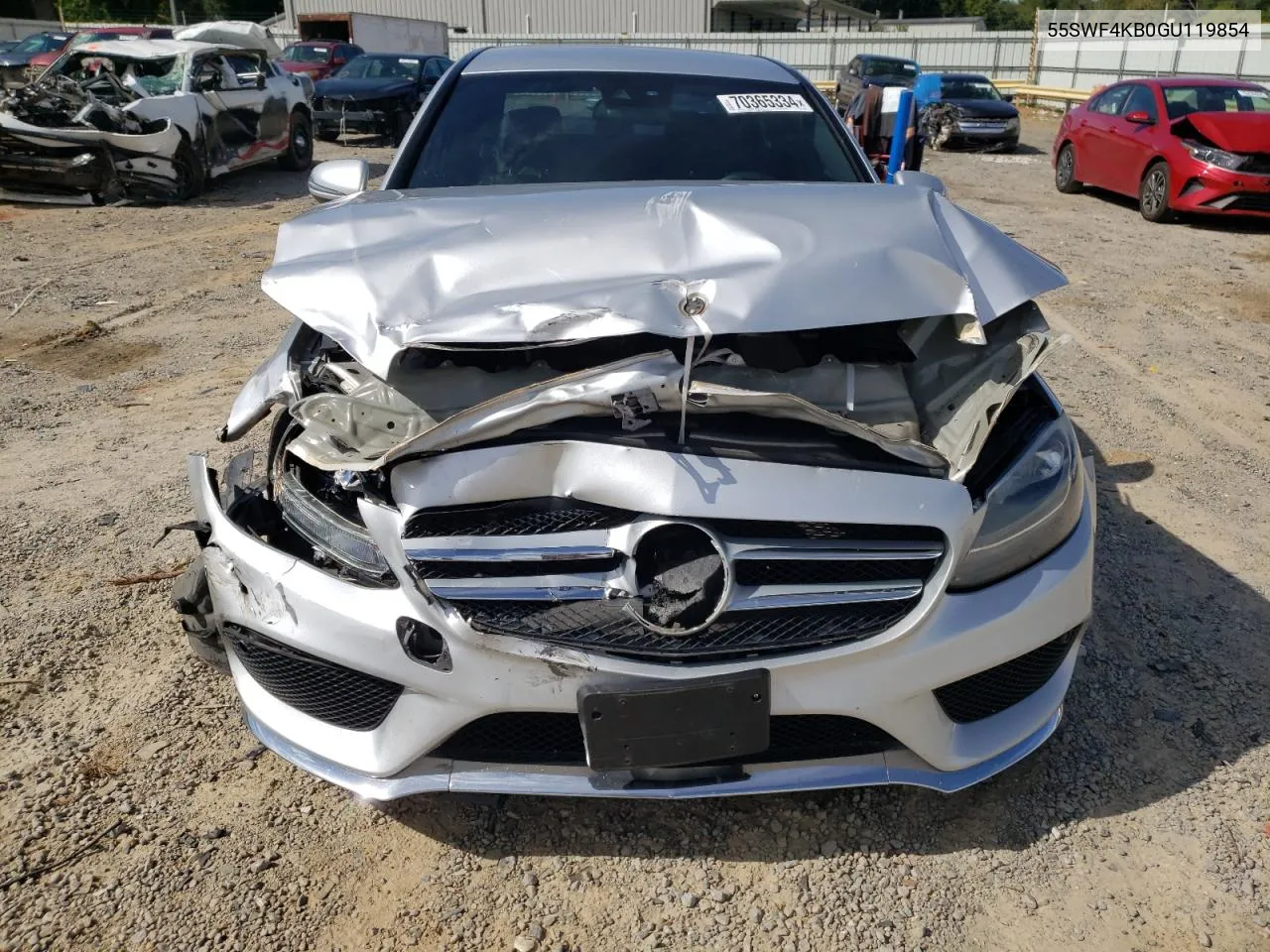 2016 Mercedes-Benz C 300 4Matic VIN: 55SWF4KB0GU119854 Lot: 70365334