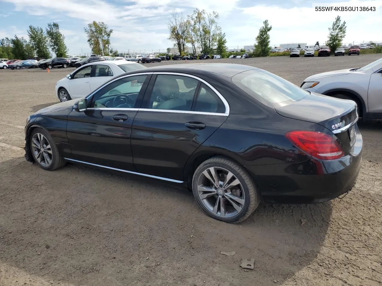 2016 Mercedes-Benz C 300 4Matic VIN: 55SWF4KB5GU138643 Lot: 70378554