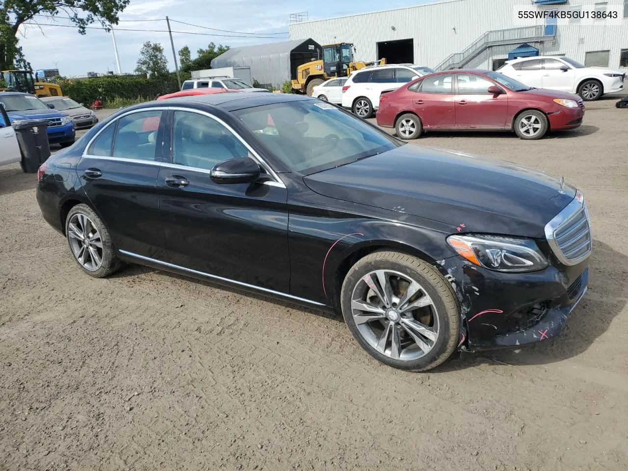 2016 Mercedes-Benz C 300 4Matic VIN: 55SWF4KB5GU138643 Lot: 70378554