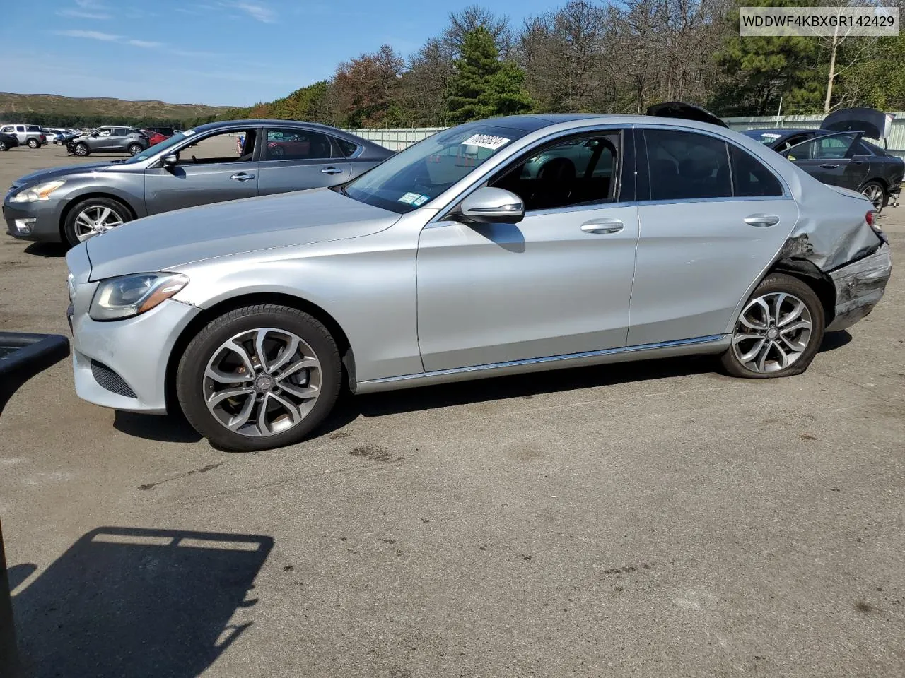 2016 Mercedes-Benz C 300 4Matic VIN: WDDWF4KBXGR142429 Lot: 70695824