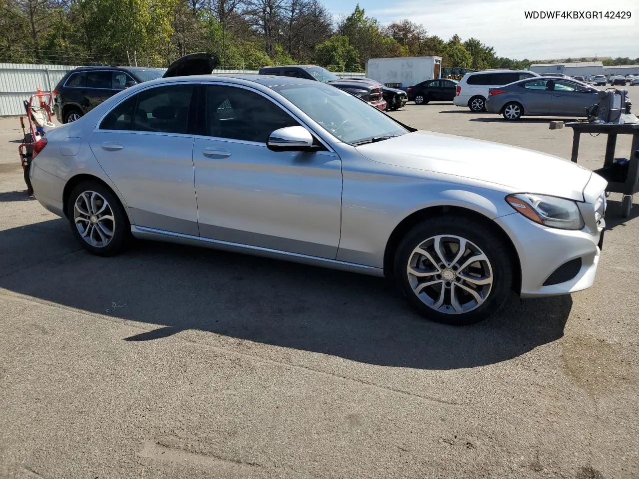 2016 Mercedes-Benz C 300 4Matic VIN: WDDWF4KBXGR142429 Lot: 70695824