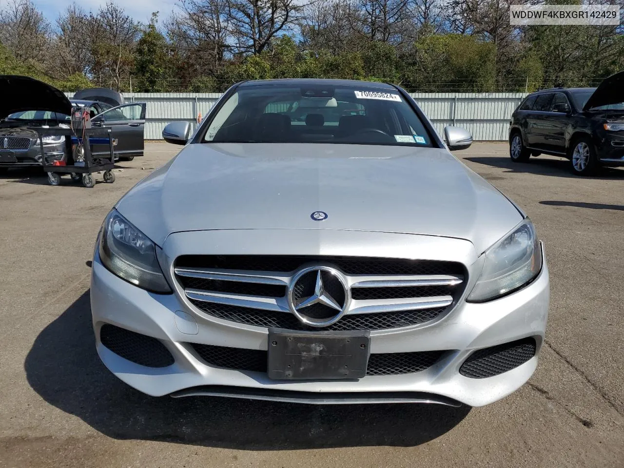 2016 Mercedes-Benz C 300 4Matic VIN: WDDWF4KBXGR142429 Lot: 70695824