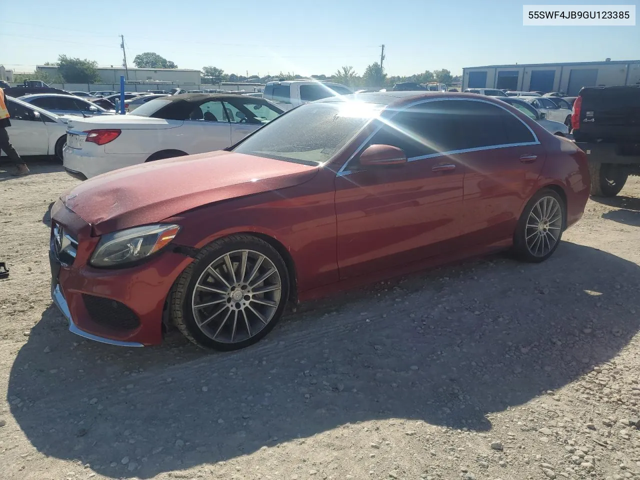 2016 Mercedes-Benz C 300 VIN: 55SWF4JB9GU123385 Lot: 70756634