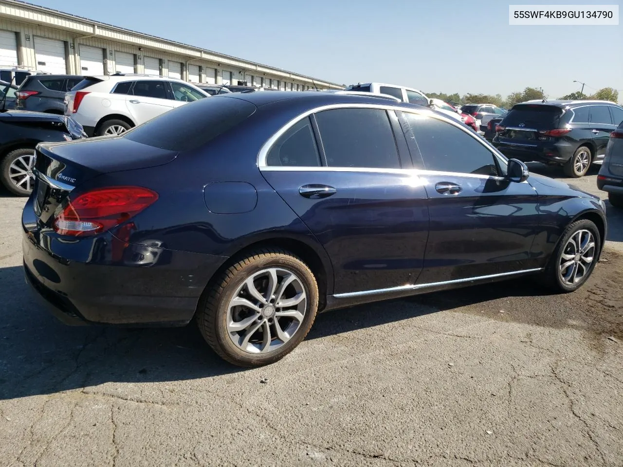 2016 Mercedes-Benz C 300 4Matic VIN: 55SWF4KB9GU134790 Lot: 70861084