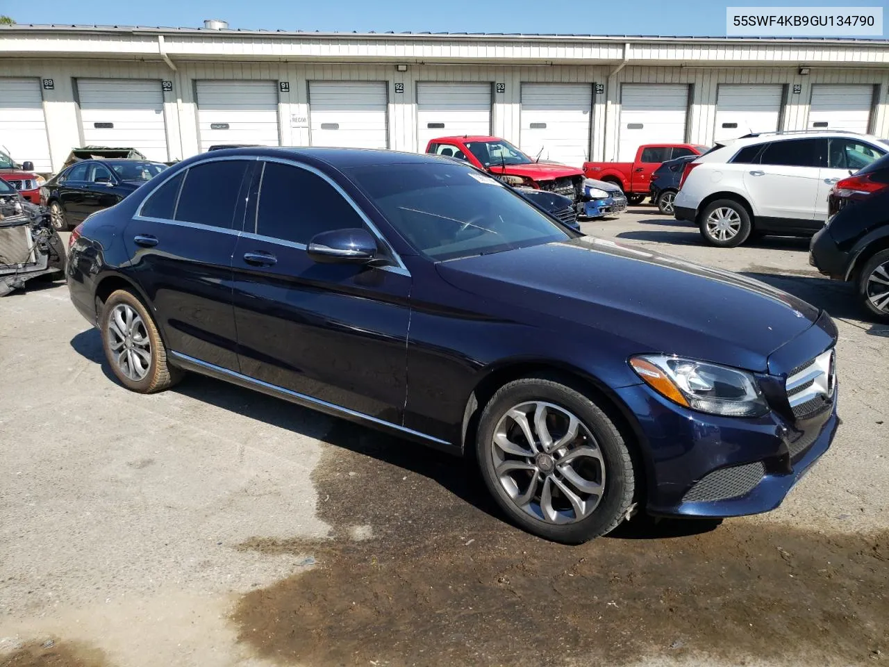 2016 Mercedes-Benz C 300 4Matic VIN: 55SWF4KB9GU134790 Lot: 70861084