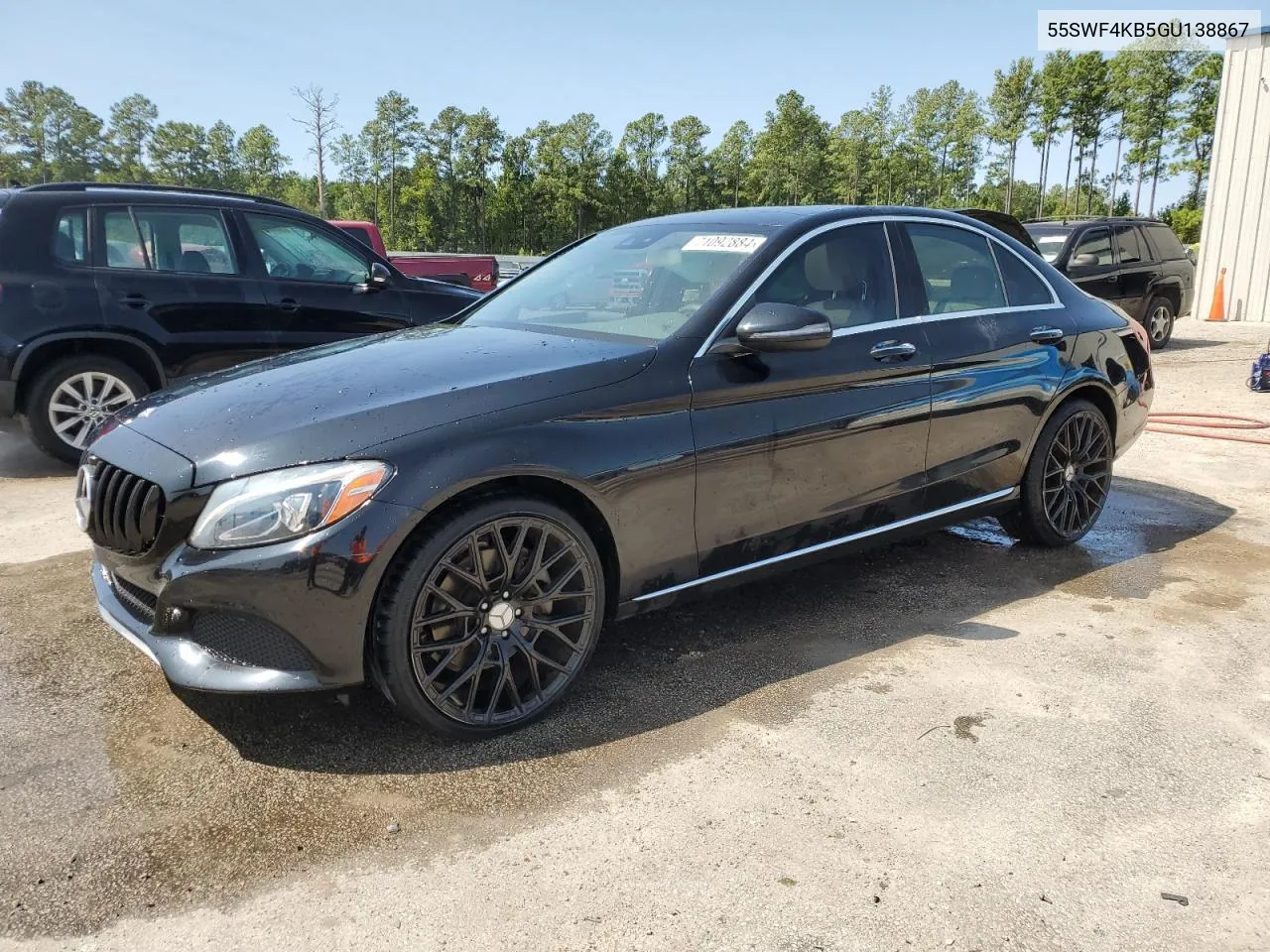 2016 Mercedes-Benz C 300 4Matic VIN: 55SWF4KB5GU138867 Lot: 71092884