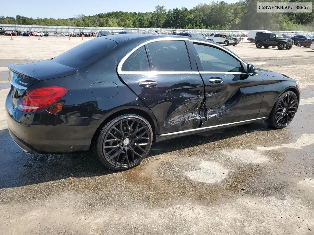 2016 Mercedes-Benz C 300 4Matic VIN: 55SWF4KB5GU138867 Lot: 71092884