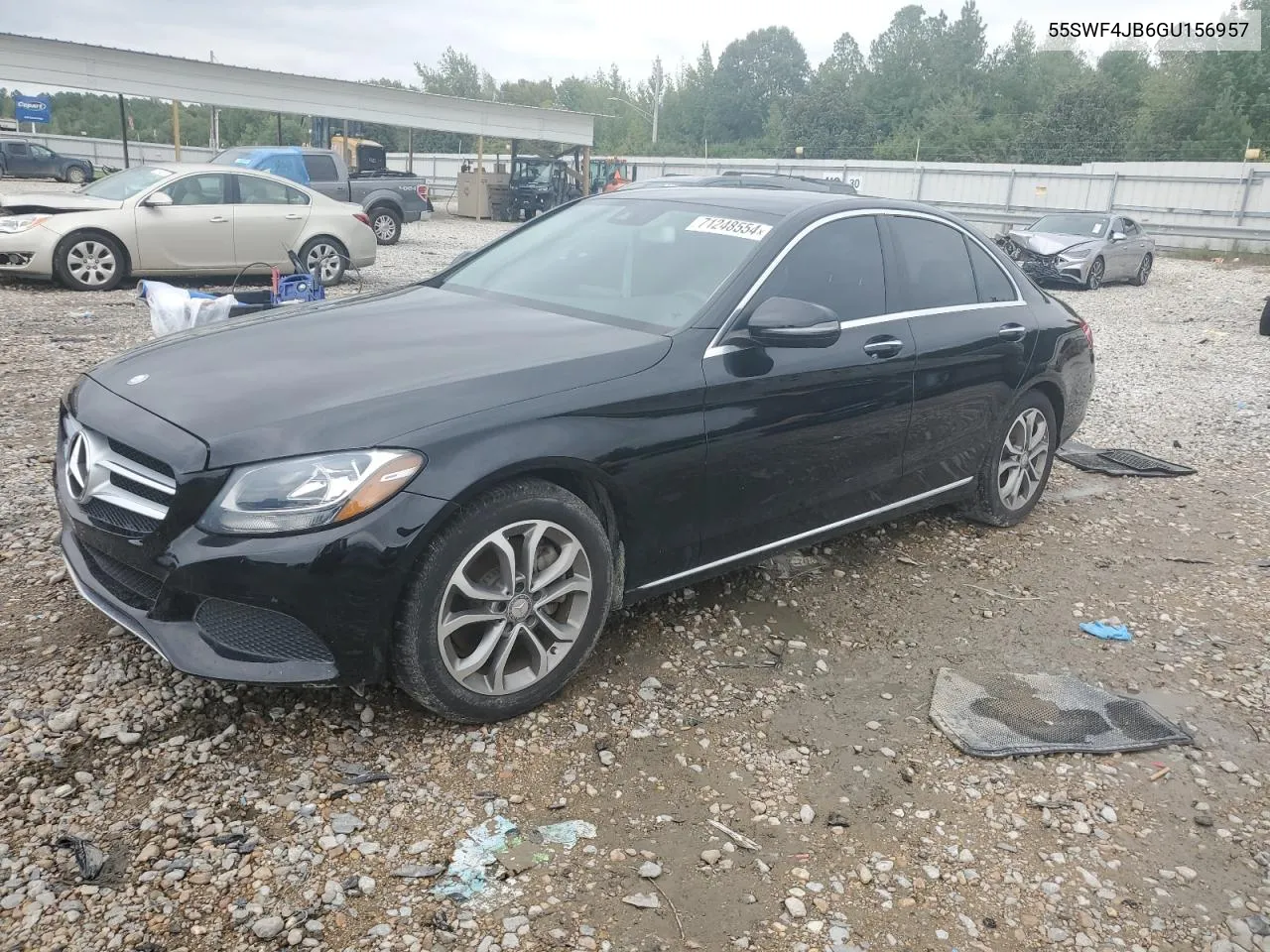 2016 Mercedes-Benz C 300 VIN: 55SWF4JB6GU156957 Lot: 71248554