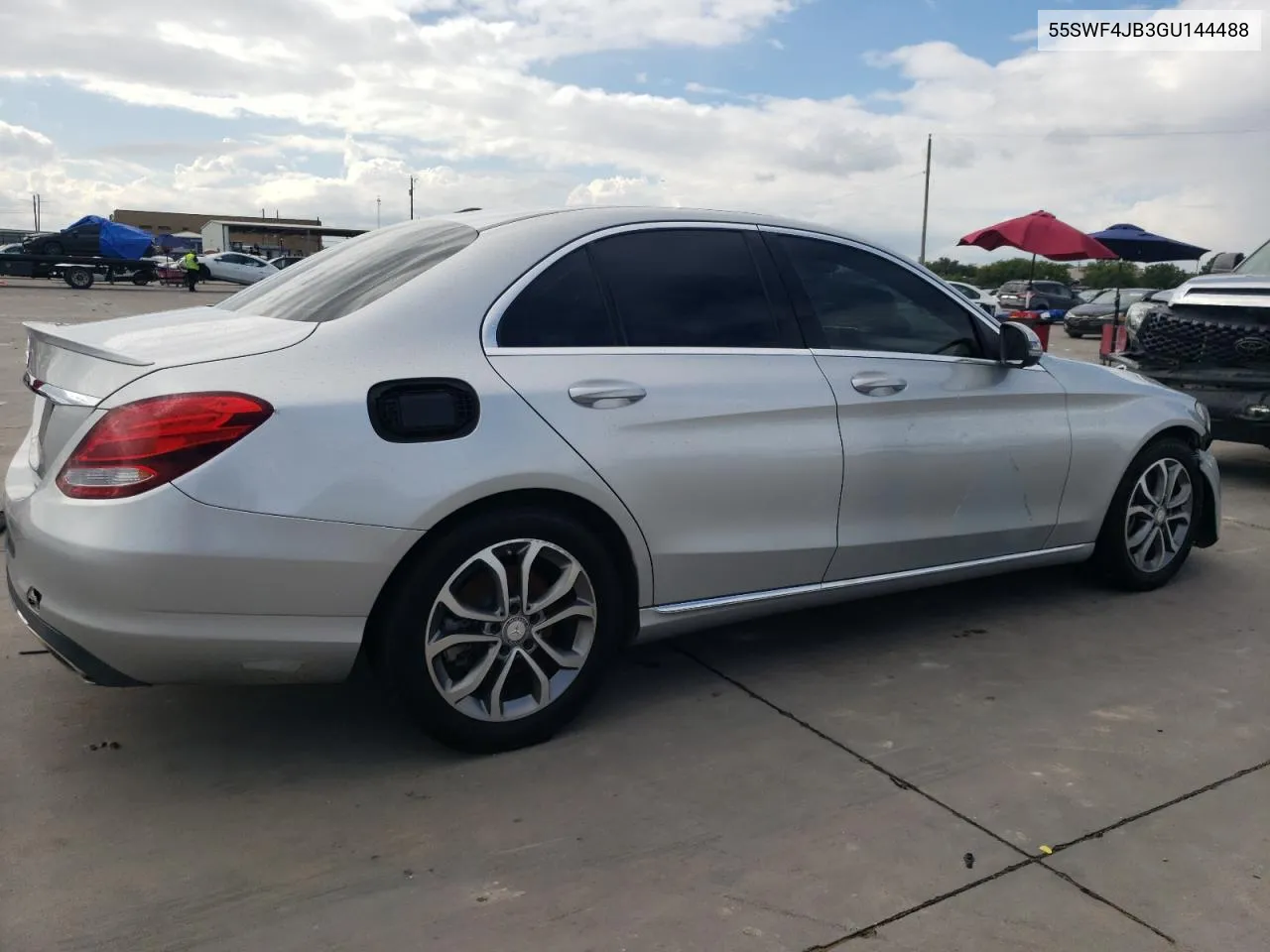 2016 Mercedes-Benz C 300 VIN: 55SWF4JB3GU144488 Lot: 71273534