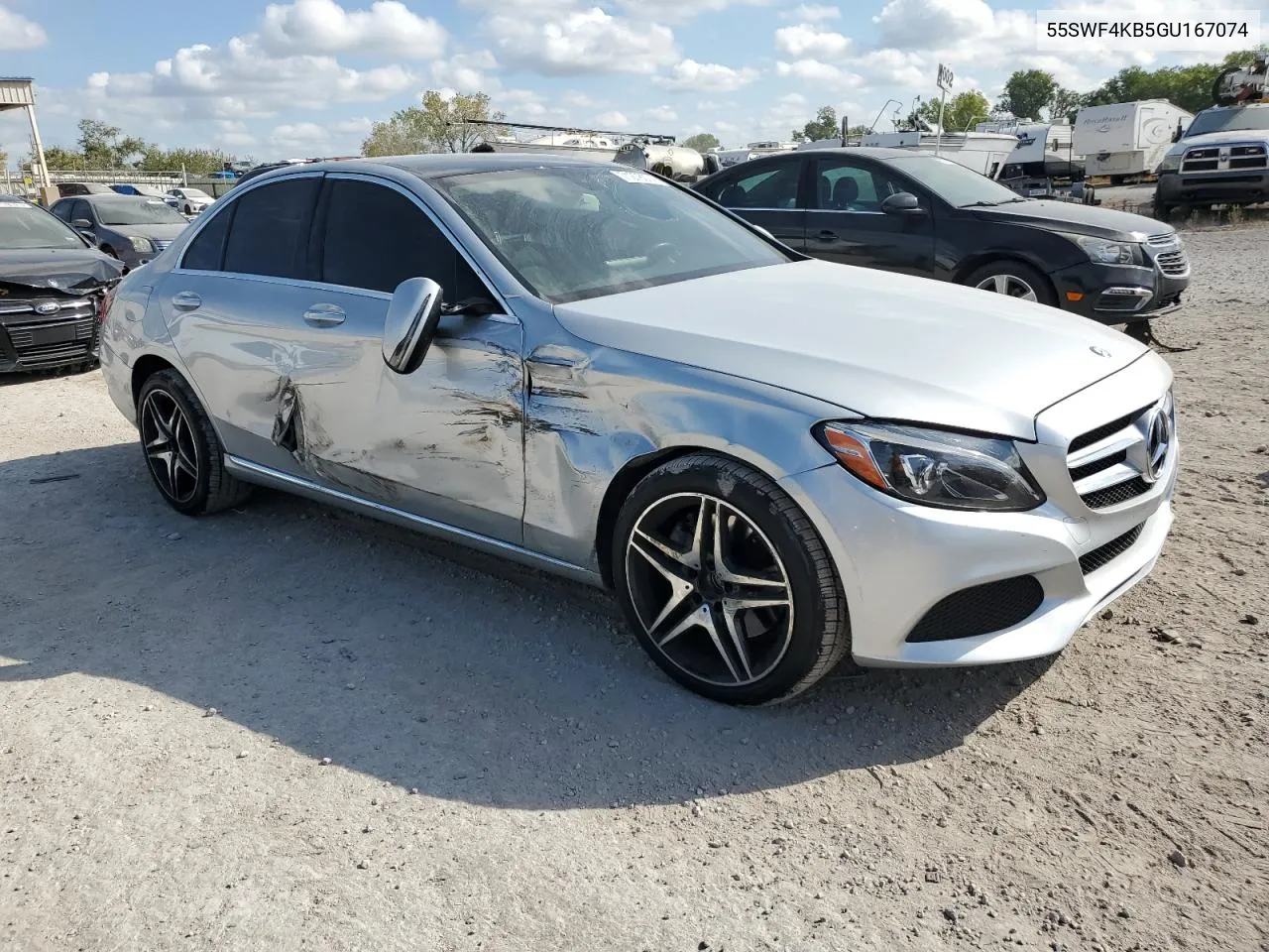 2016 Mercedes-Benz C 300 4Matic VIN: 55SWF4KB5GU167074 Lot: 71278074