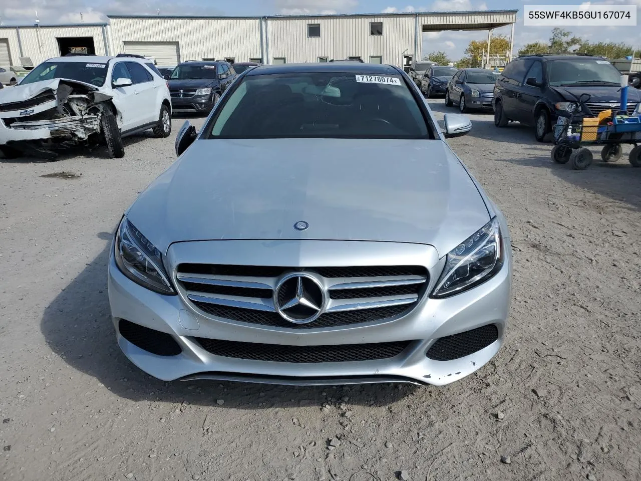 2016 Mercedes-Benz C 300 4Matic VIN: 55SWF4KB5GU167074 Lot: 71278074