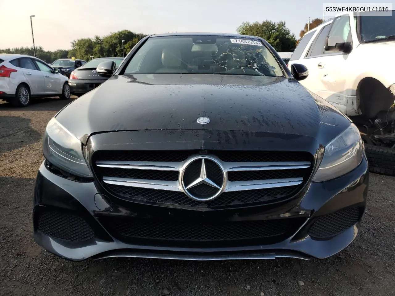 2016 Mercedes-Benz C 300 4Matic VIN: 55SWF4KB6GU141616 Lot: 71451514