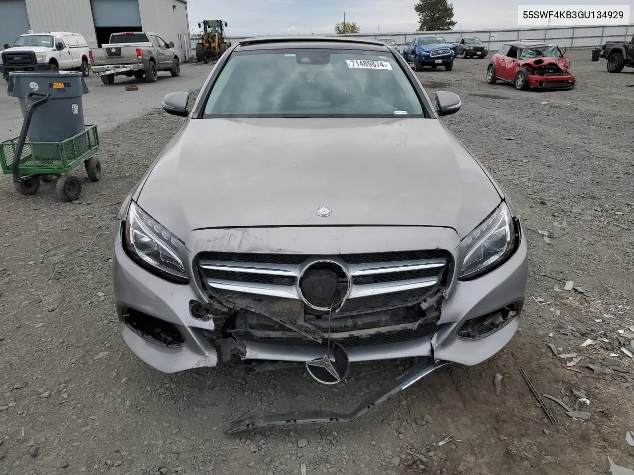 2016 Mercedes-Benz C 300 4Matic VIN: 55SWF4KB3GU134929 Lot: 71489874