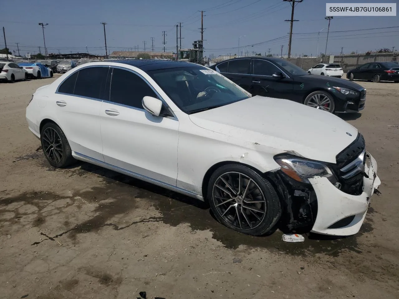 2016 Mercedes-Benz C 300 VIN: 55SWF4JB7GU106861 Lot: 71671834