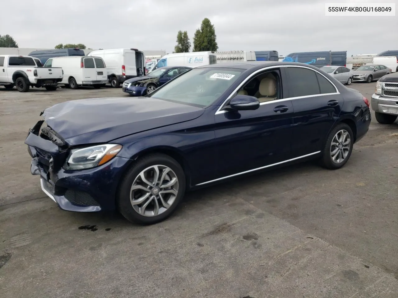 2016 Mercedes-Benz C 300 4Matic VIN: 55SWF4KB0GU168049 Lot: 71685044