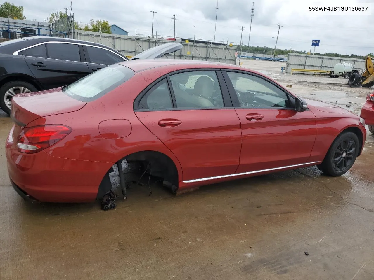 2016 Mercedes-Benz C 300 VIN: 55SWF4JB1GU130637 Lot: 71747424