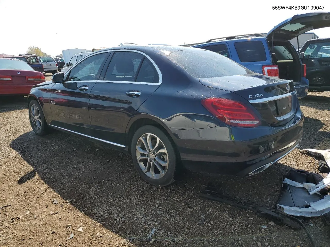 2016 Mercedes-Benz C 300 4Matic VIN: 55SWF4KB9GU109047 Lot: 72017264