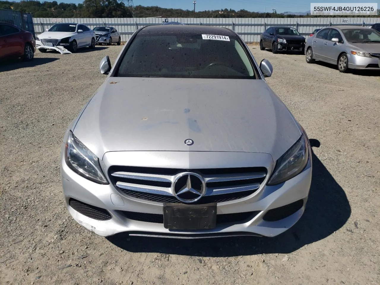 2016 Mercedes-Benz C 300 VIN: 55SWF4JB4GU126226 Lot: 72291914