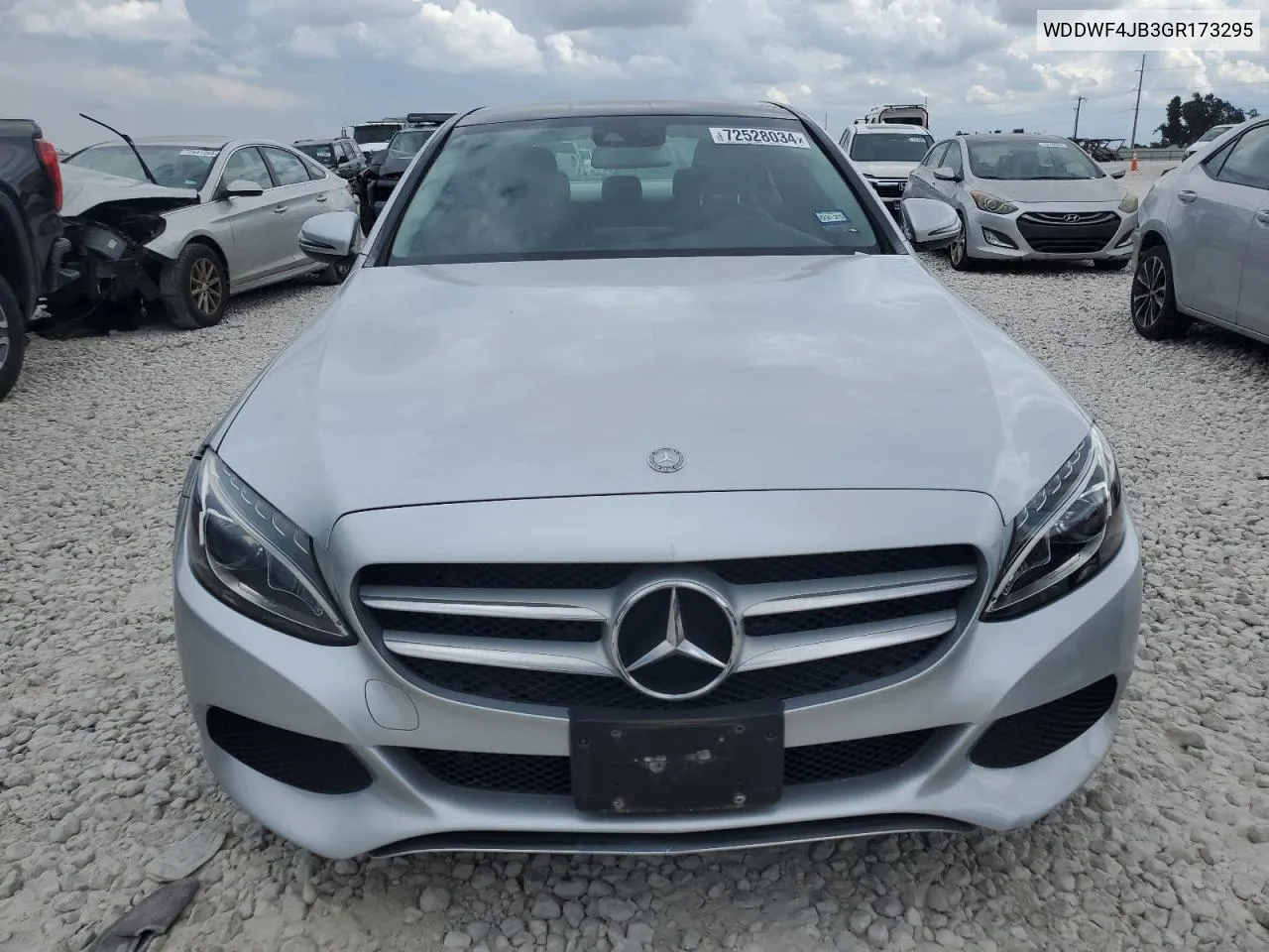 2016 Mercedes-Benz C 300 VIN: WDDWF4JB3GR173295 Lot: 72528034