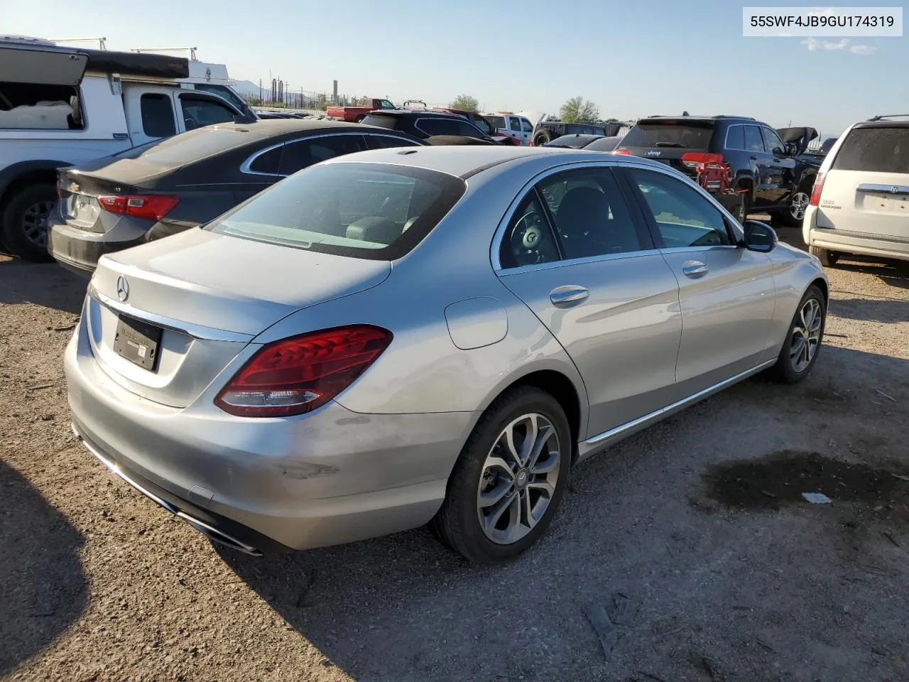 2016 Mercedes-Benz C 300 VIN: 55SWF4JB9GU174319 Lot: 72624894