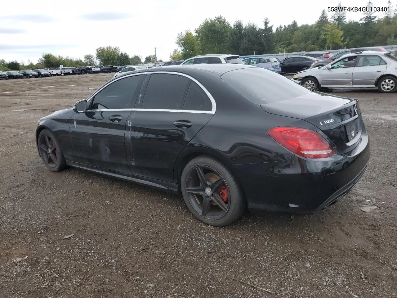 2016 Mercedes-Benz C 300 4Matic VIN: 55SWF4KB4GU103401 Lot: 72657924