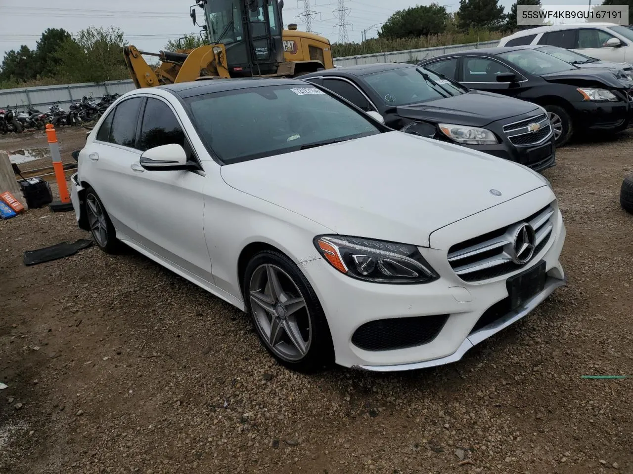 2016 Mercedes-Benz C 300 4Matic VIN: 55SWF4KB9GU167191 Lot: 72727154