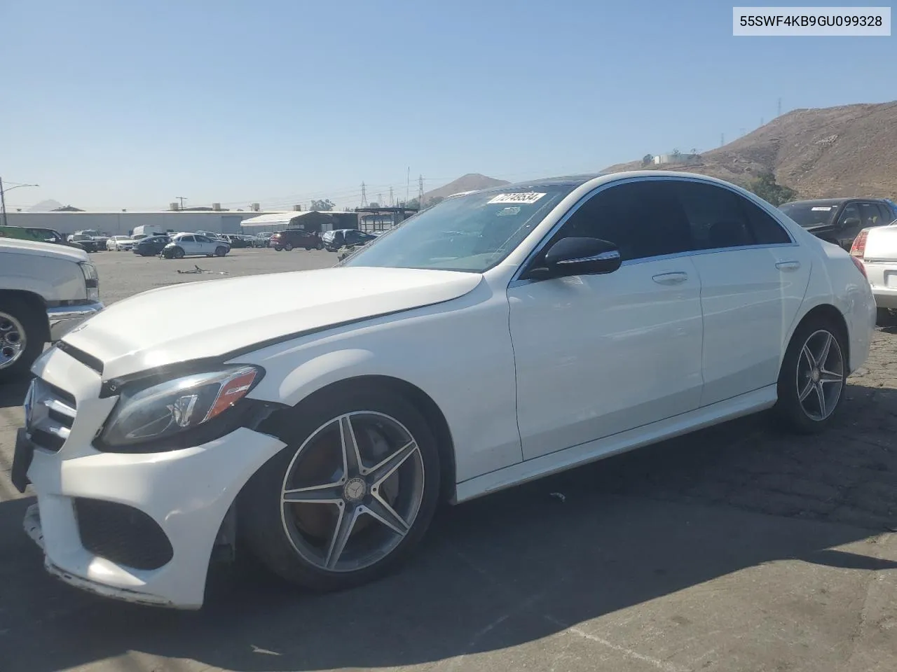 2016 Mercedes-Benz C 300 4Matic VIN: 55SWF4KB9GU099328 Lot: 72749534