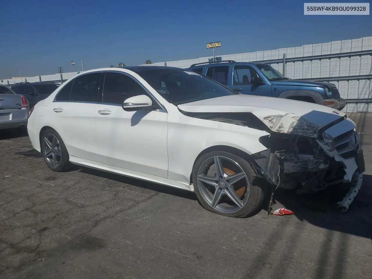 2016 Mercedes-Benz C 300 4Matic VIN: 55SWF4KB9GU099328 Lot: 72749534