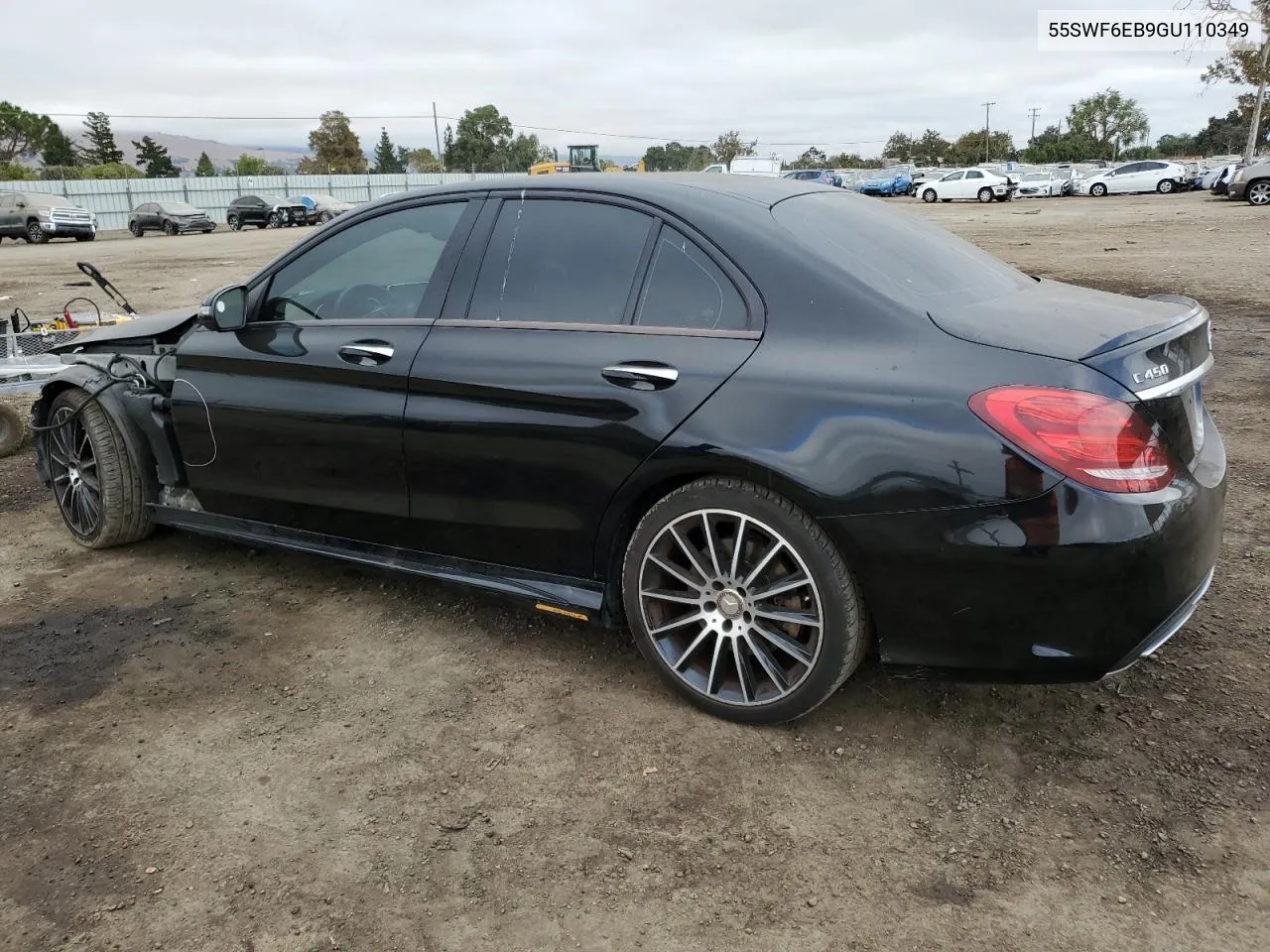 2016 Mercedes-Benz C 450 4Matic Amg VIN: 55SWF6EB9GU110349 Lot: 72818324