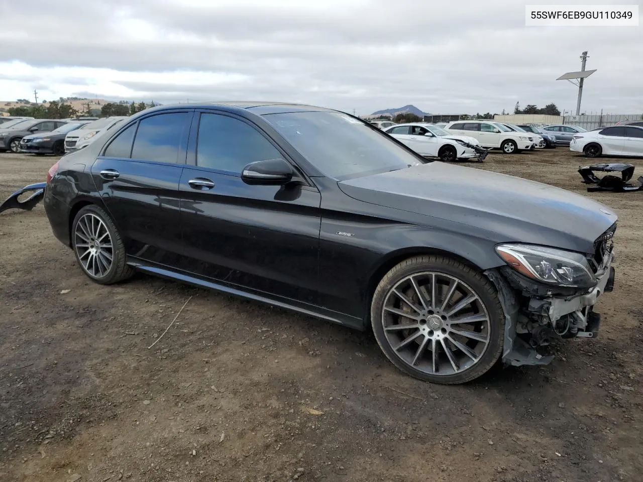 2016 Mercedes-Benz C 450 4Matic Amg VIN: 55SWF6EB9GU110349 Lot: 72818324