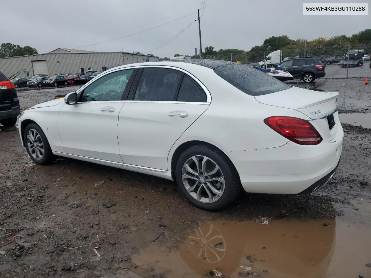 2016 Mercedes-Benz C 300 4Matic VIN: 55SWF4KB3GU110288 Lot: 73022904