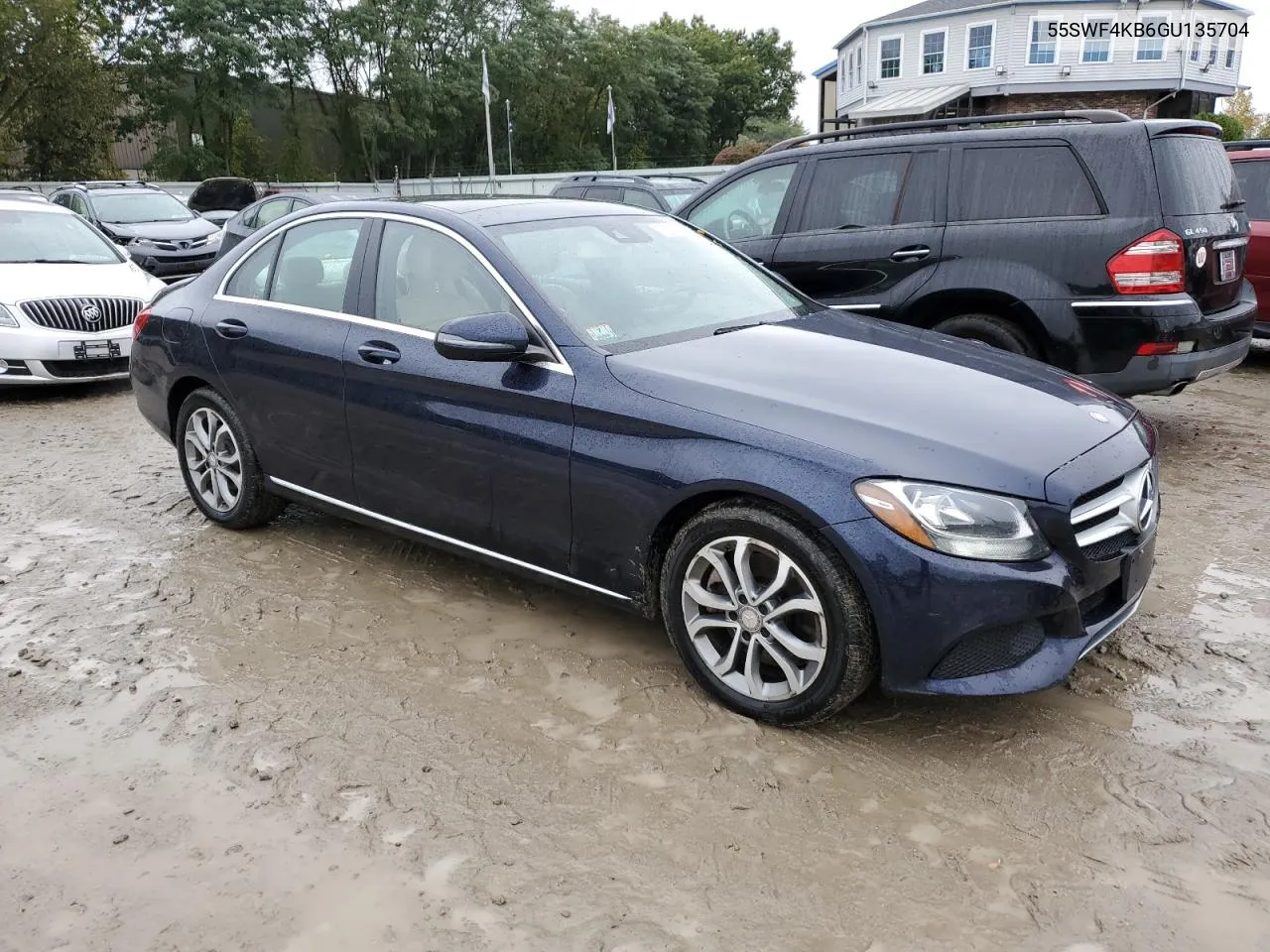 2016 Mercedes-Benz C 300 4Matic VIN: 55SWF4KB6GU135704 Lot: 73036384