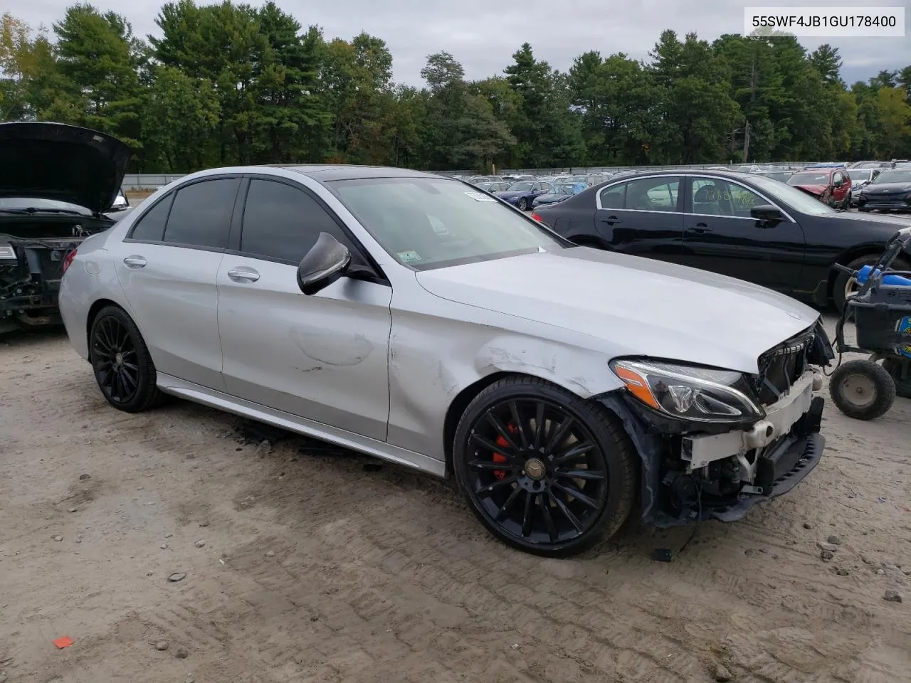 2016 Mercedes-Benz C 300 VIN: 55SWF4JB1GU178400 Lot: 73085884